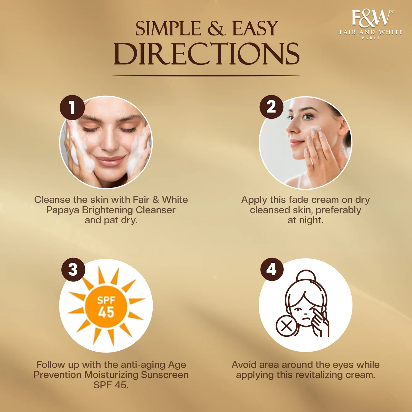 F&W Gold Radiance Fade Cream (50ml) - Image 2